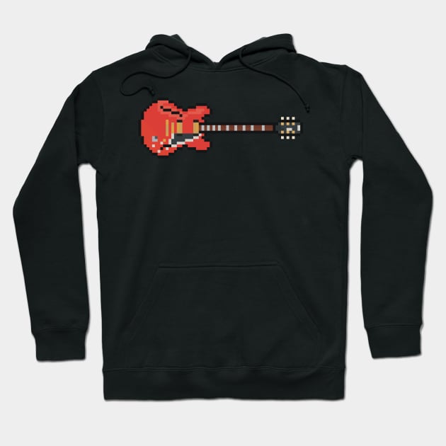 Pixel Red Pixie Guitar Hoodie by gkillerb